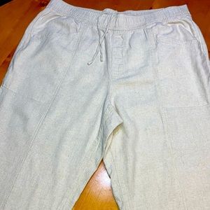 Old Navy Size Large beige linen pants